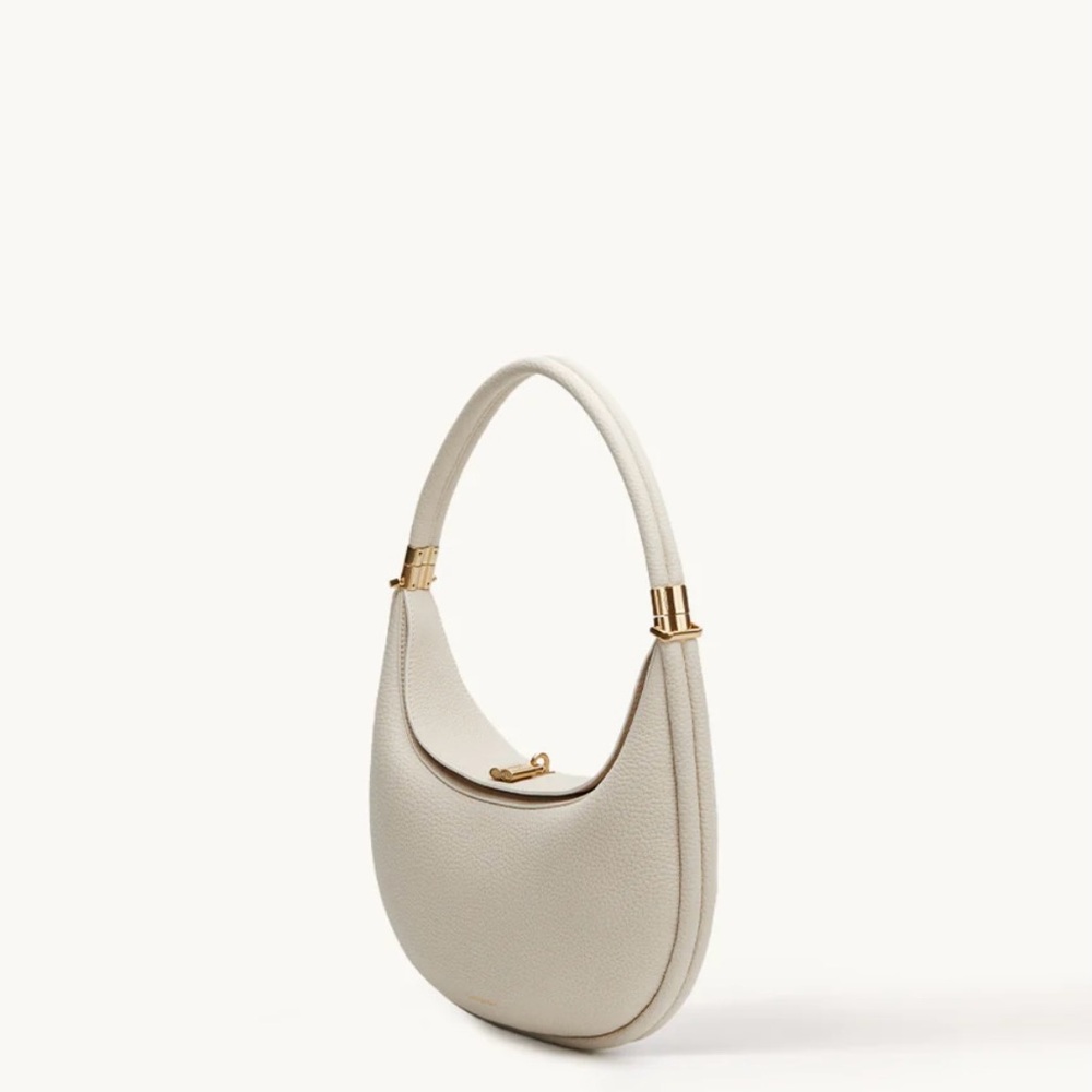 Ivory Songmont Luna Bag with Gold Accents